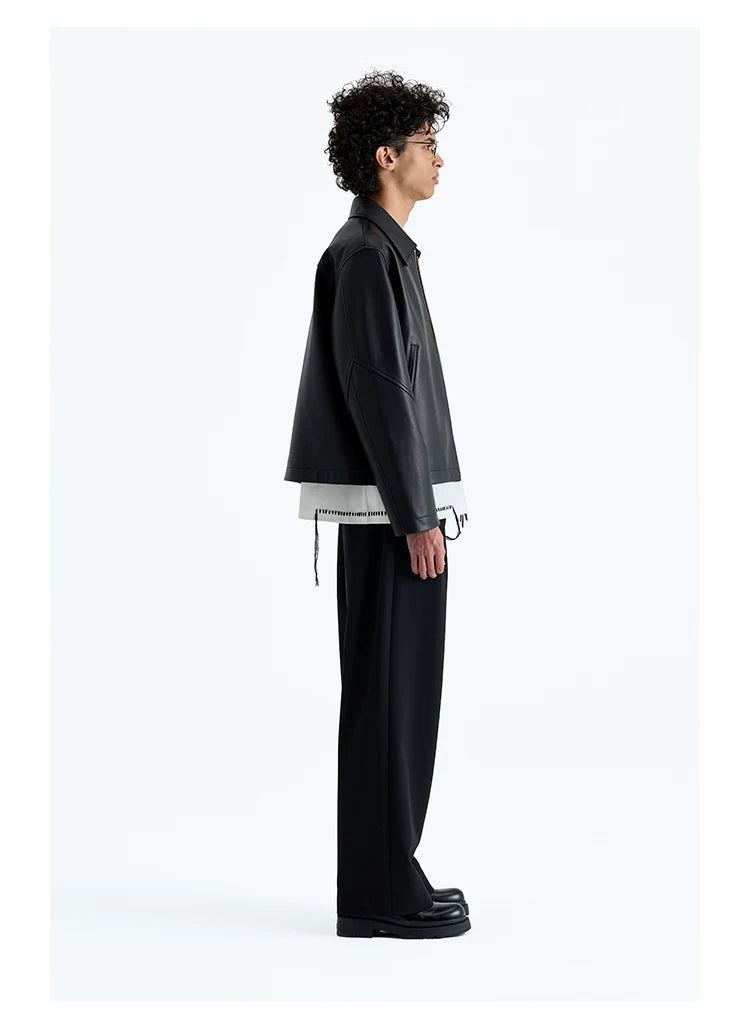 Merino Wool Pleated Elastic Waist Pants