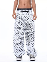 Men's Star Polka Dot Print Joggers