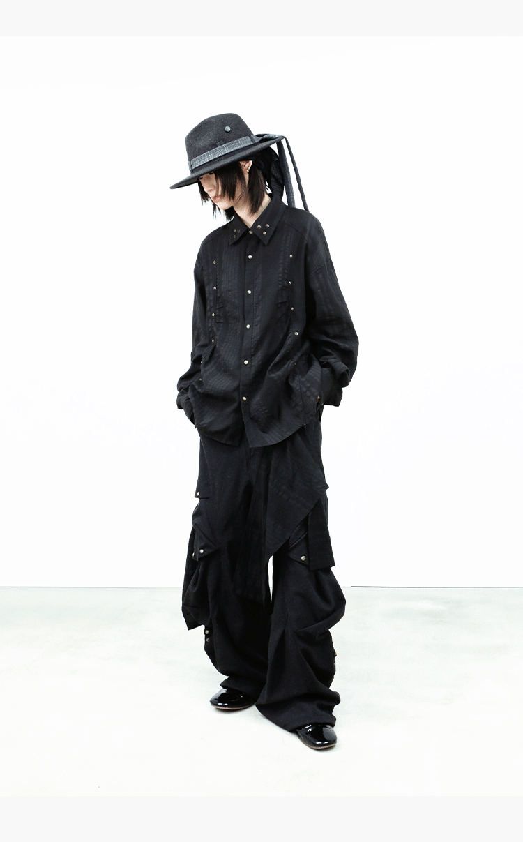 Wool Hat With Removable Ribbon Buckle