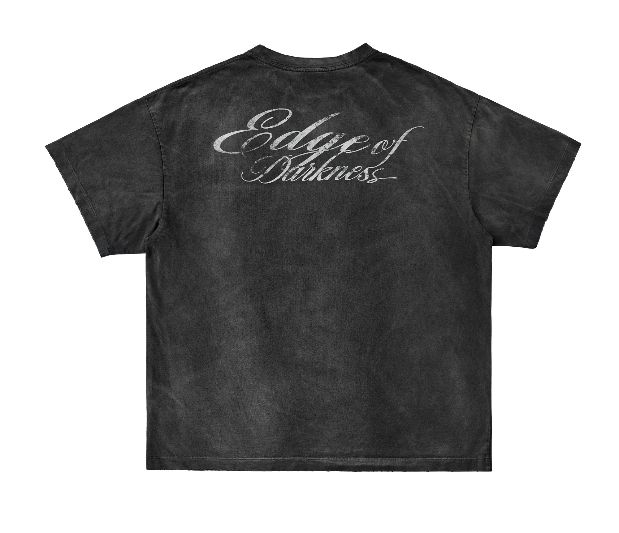 Loose Fit Washed Distressed Printed Tee