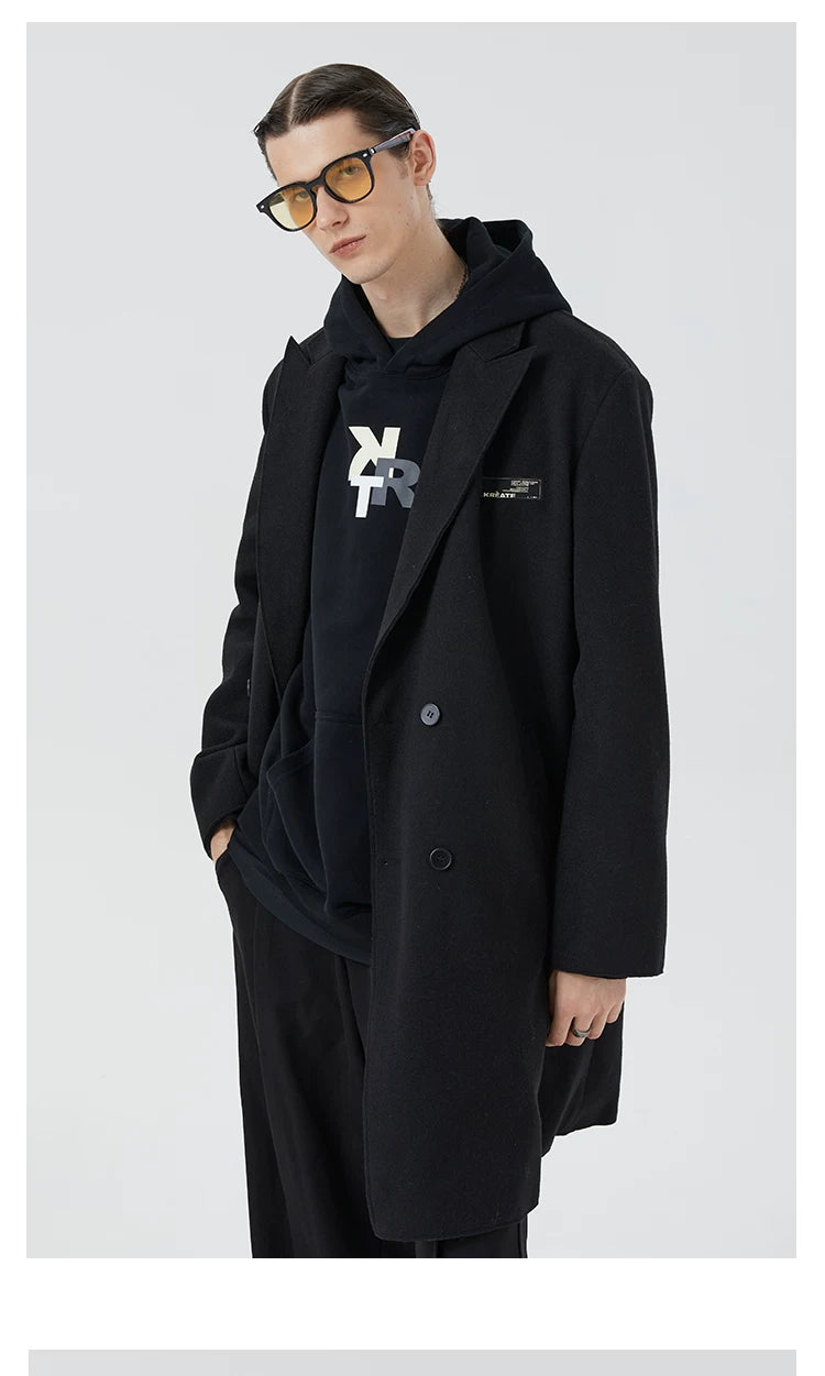 Men's Oversized Commuter Wool Coat
