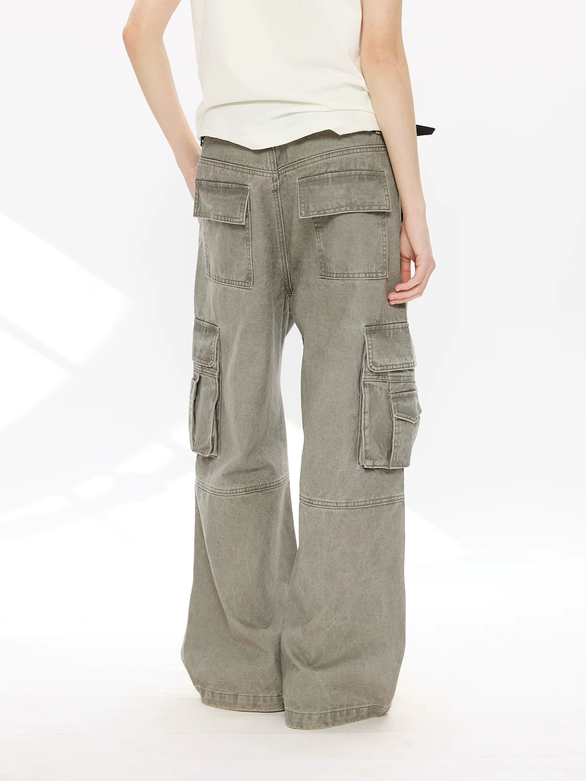 Men's Loose Brushed Cotton Cargo Pants