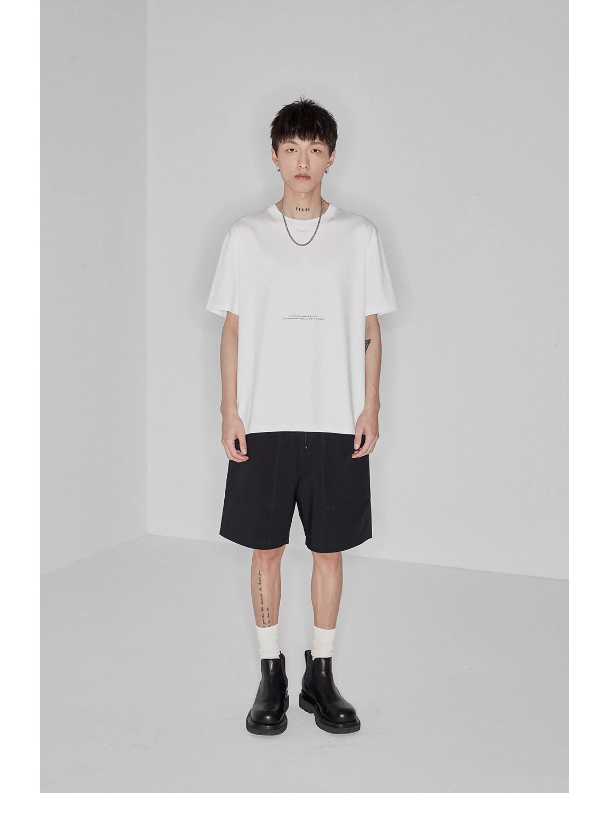 Plaid Multi-Pocket Elastic Waist Shorts