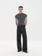 Lightweight Ribbed Short Sleeves