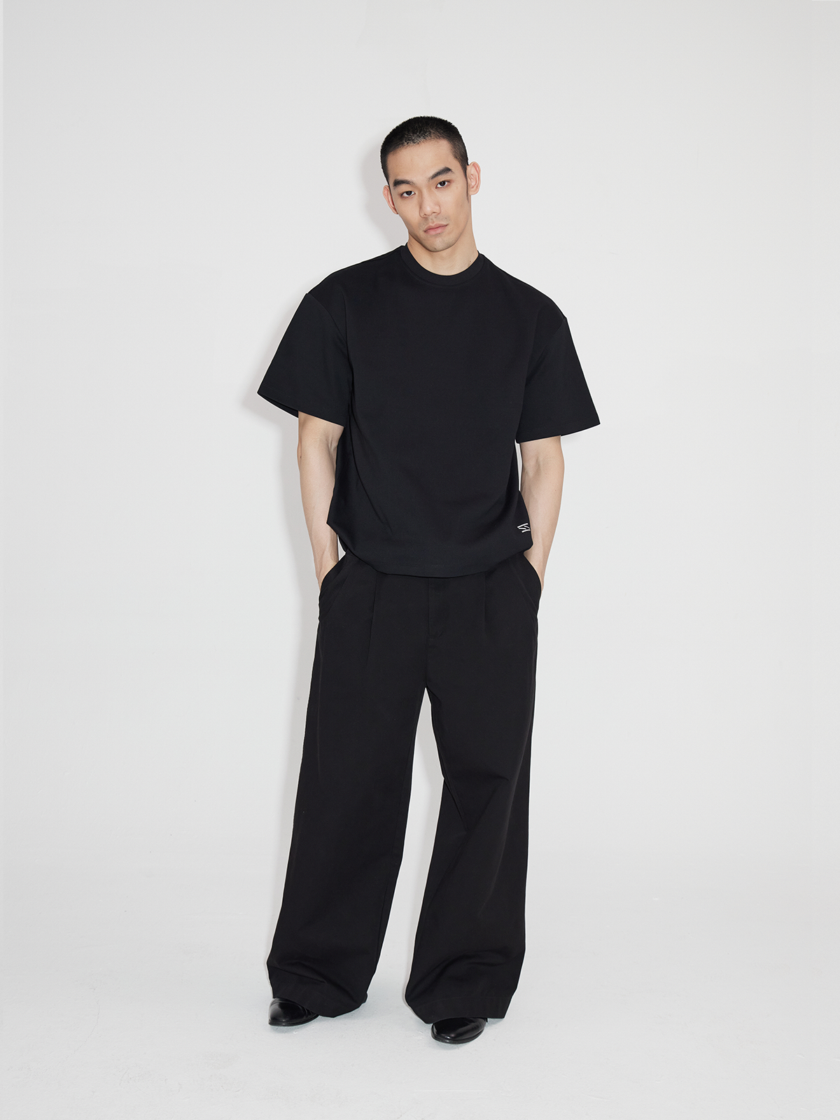 Oversized Short Sleeve Broad Shoulder Tees
