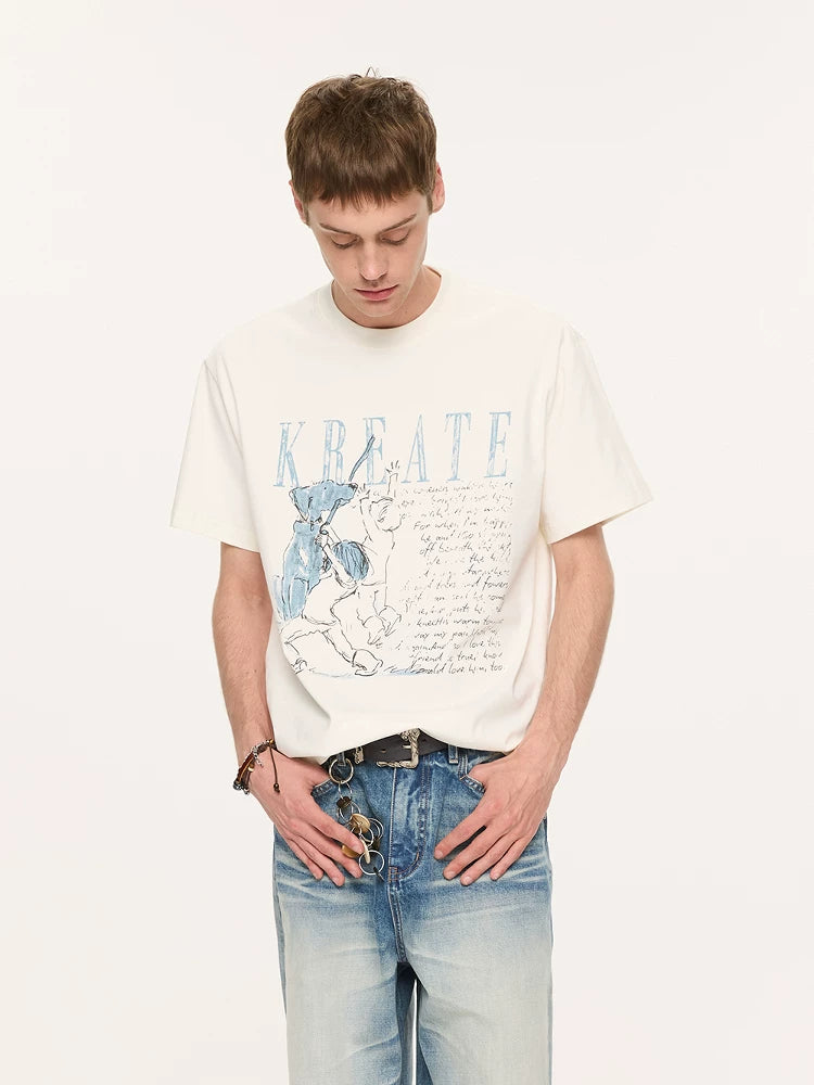 Men's Printed Sun Protection Tee