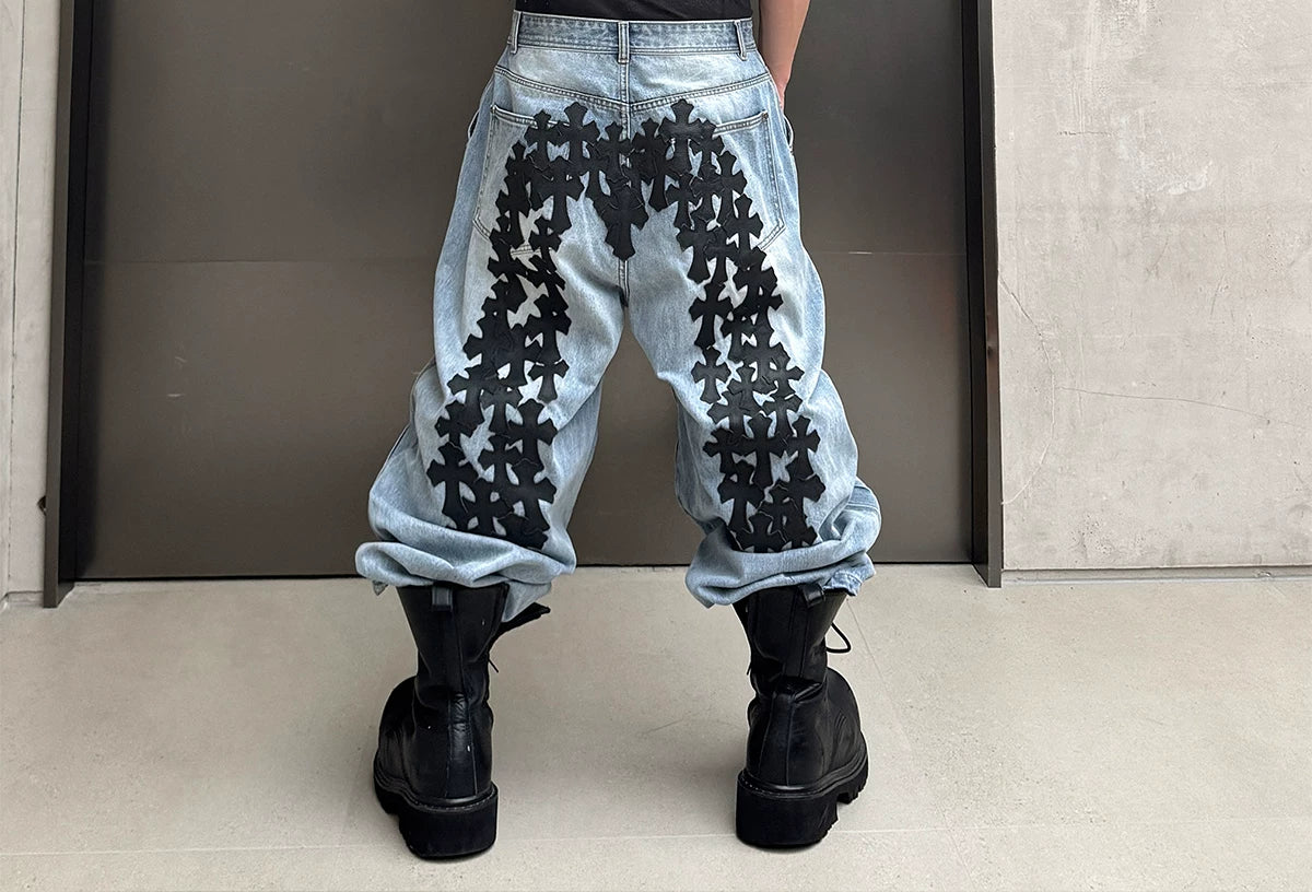Genuine Vintage Washed Blue Carpenter Jeans