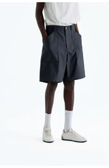 Heavy Vintage Textured Cotton Cargo Shorts