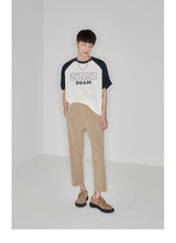 Drapey Stretchy Elastic Waist Cropped Pants