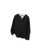 Two-tone Fake Two-piece Long-sleeve Tee