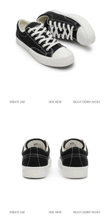 Low-top Cork Platform Casual Canvas Shoes