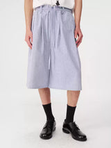 Pleated Plaid Capri Pants