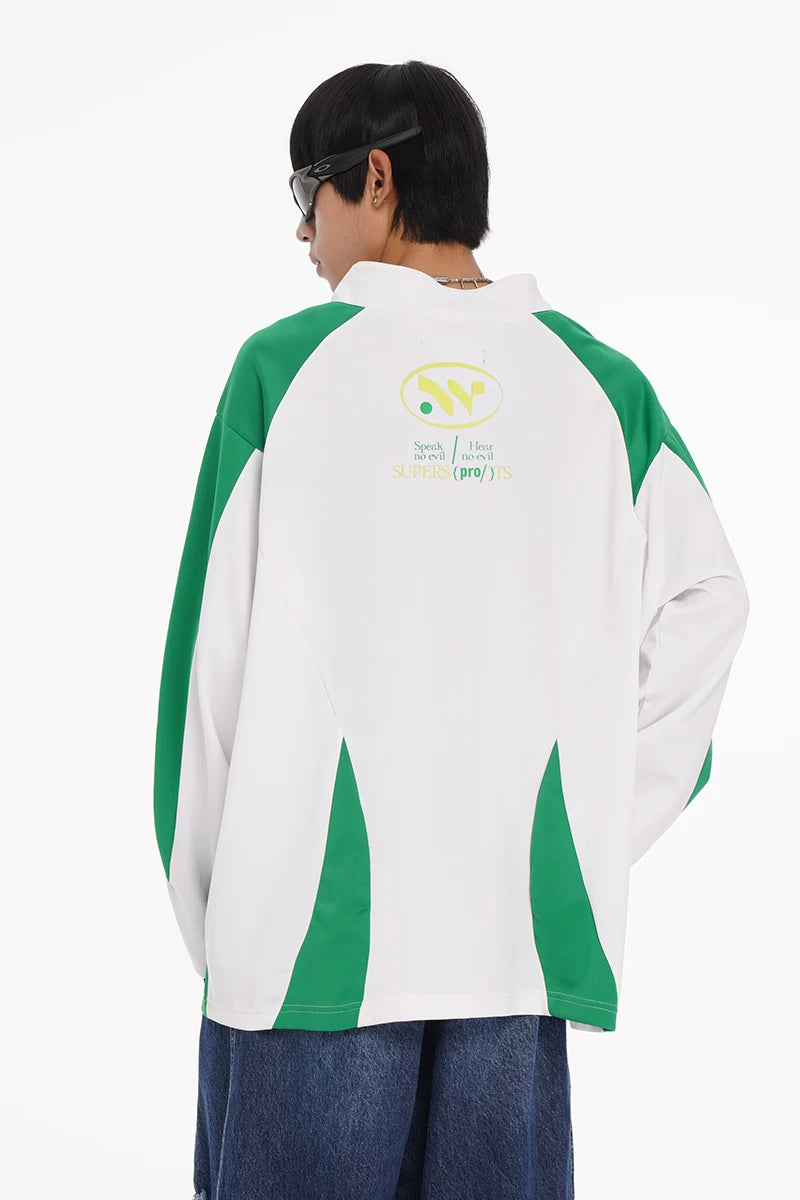 Men's 2-Tone Long Sleeve Cotton Jersey