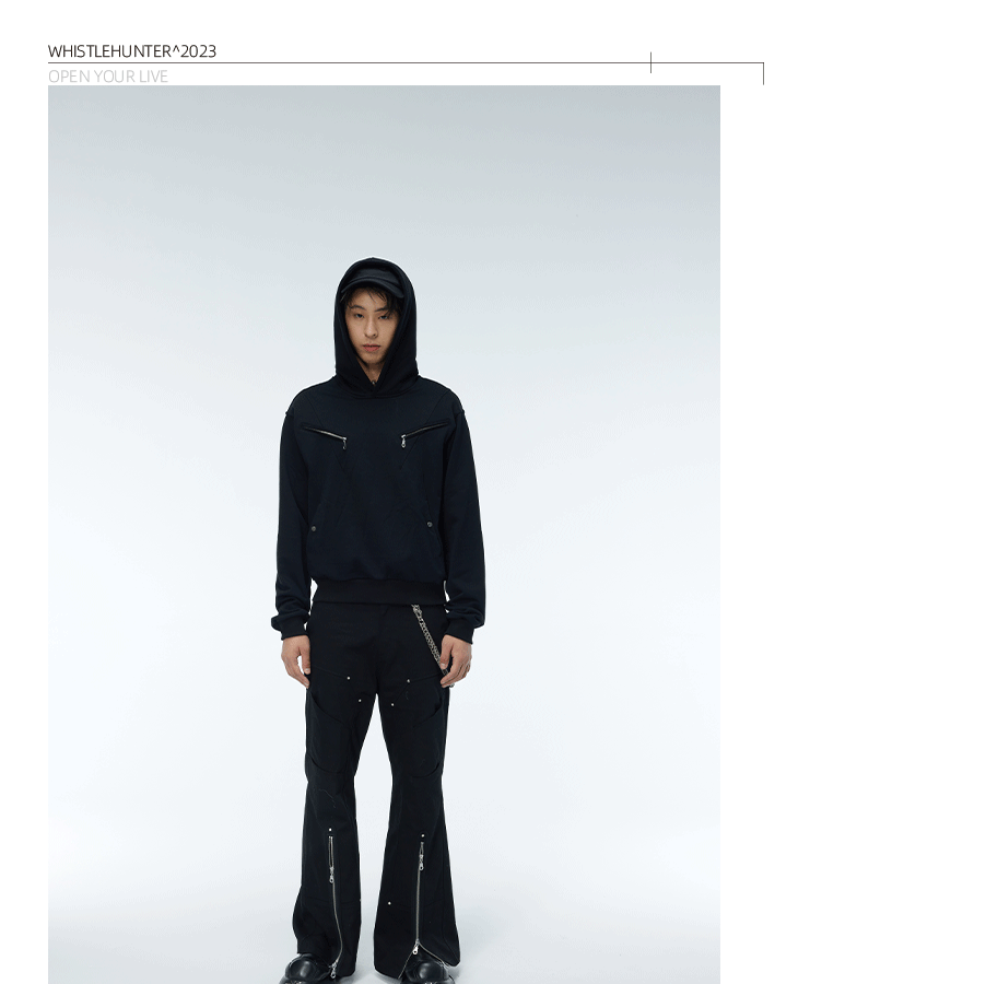 Three Color Cleanfit Couple Zip Hoodies