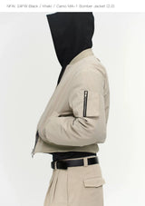 Black Khaki Camo MA1 Bomber Jacket