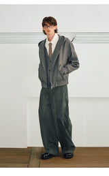 Men's Two-In-One V-Neck Vest Blazer