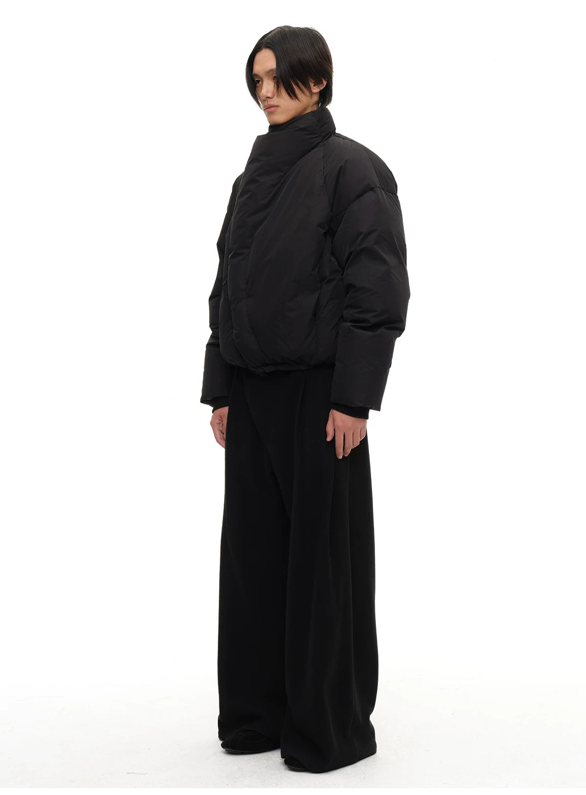 Magnetic Zipper Turtleneck Down Jacket
