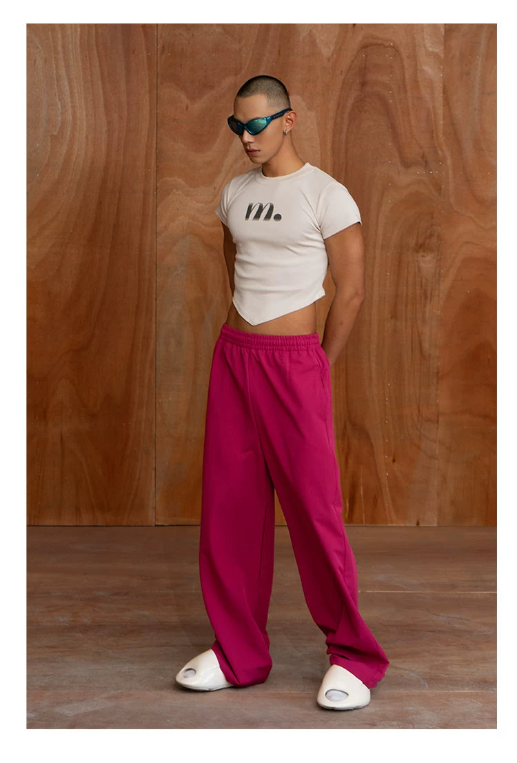 Men's Loose Multi-color Drawstring Pants