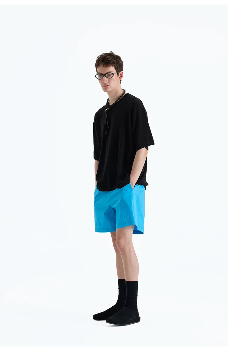 Supima Nylon Blend Drawstring Shorts