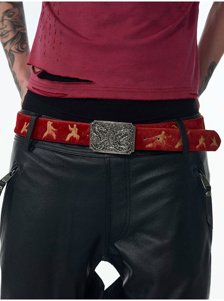 Kung Fu Silhouette Horsehair Belt