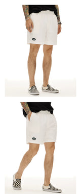 White Quick Dry Mesh Lined Shorts