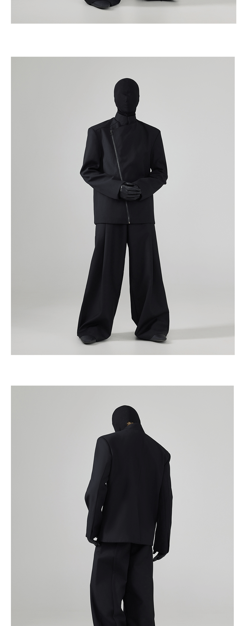 Black Loose Men's Suit Coat