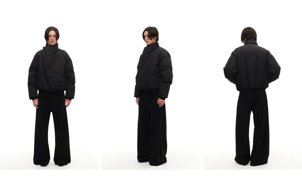 Magnetic Zipper Turtleneck Down Jacket