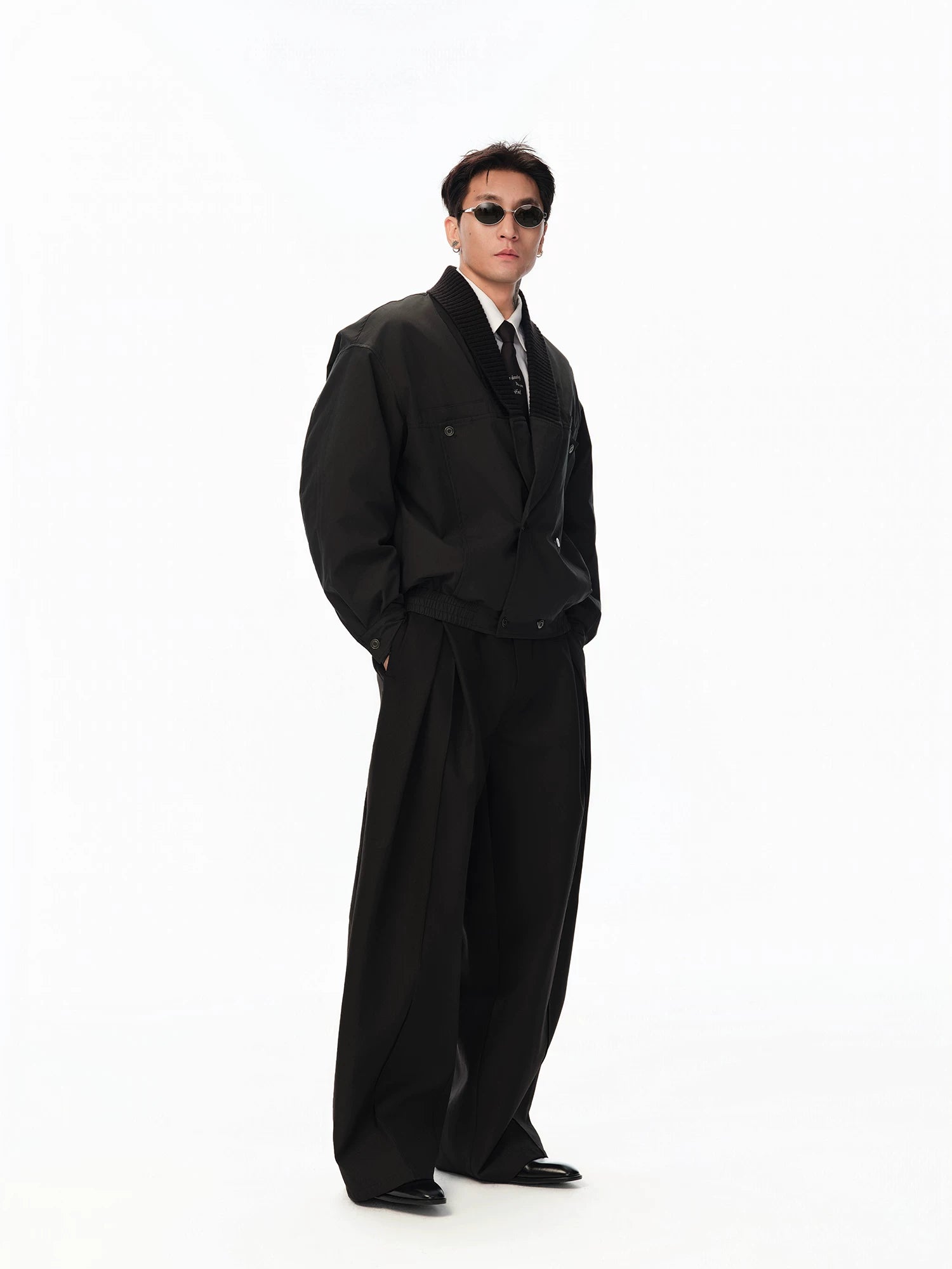 Vintage Notched Lapel Light Cotton Coat