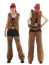 Men's Washed Punk Straight Jeans