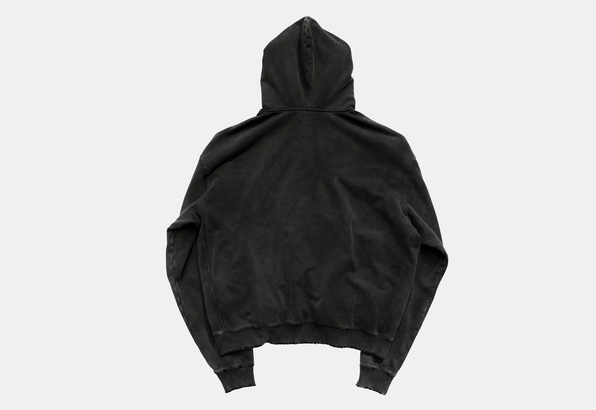 Loose Distressed Dark Metallic Print Sweatshirt