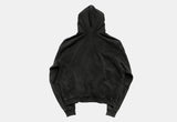Loose Distressed Dark Metallic Print Sweatshirt
