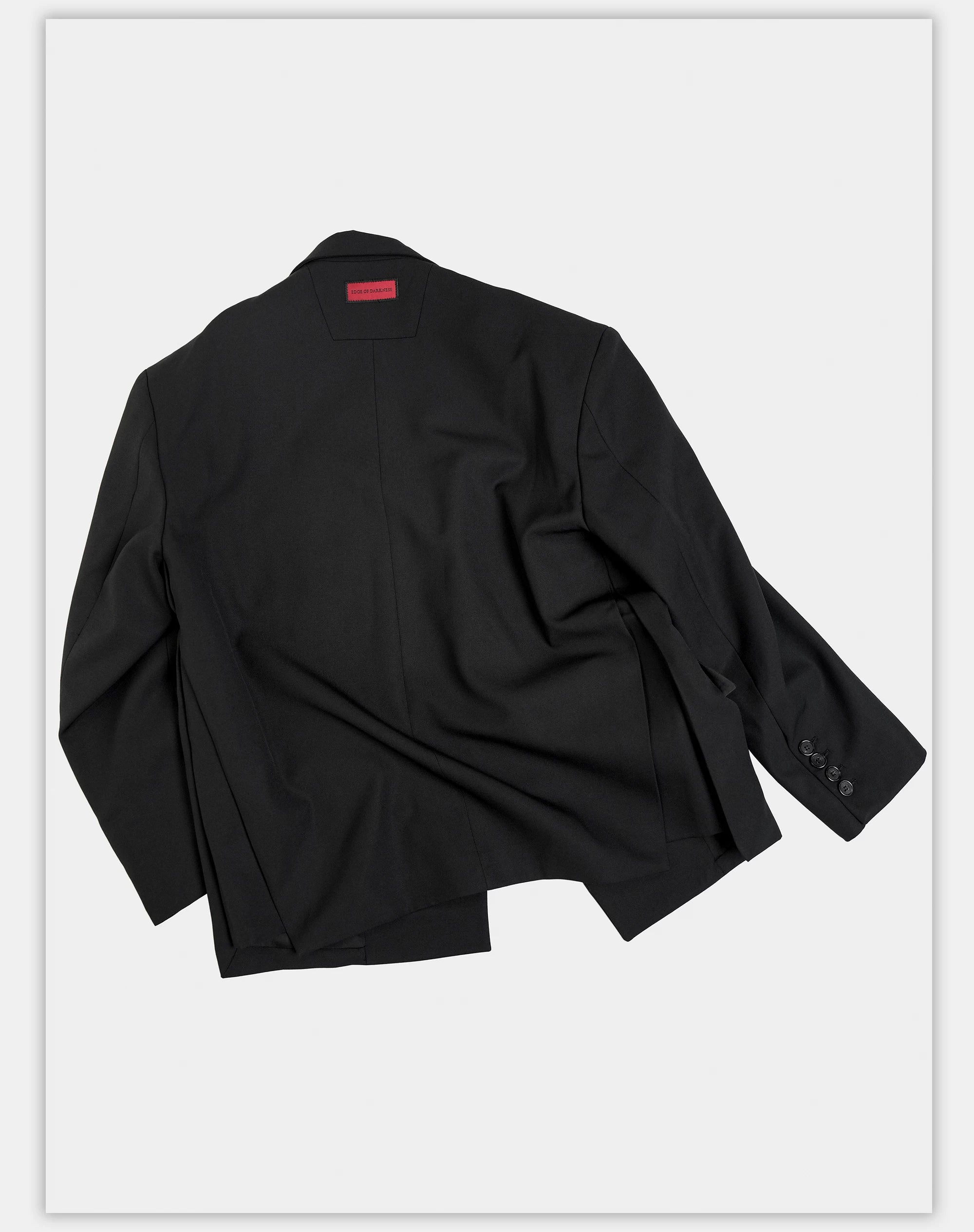Structured Wool Blazer with Slits