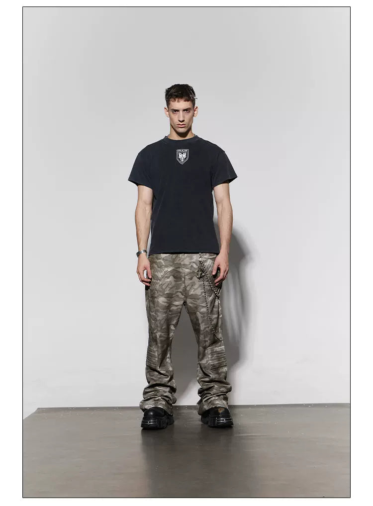 American Cleanfit Vintage Washed Badge Tee
