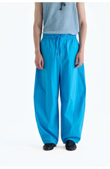SUPIMA Nylon Drawstring Curved Casual Pants