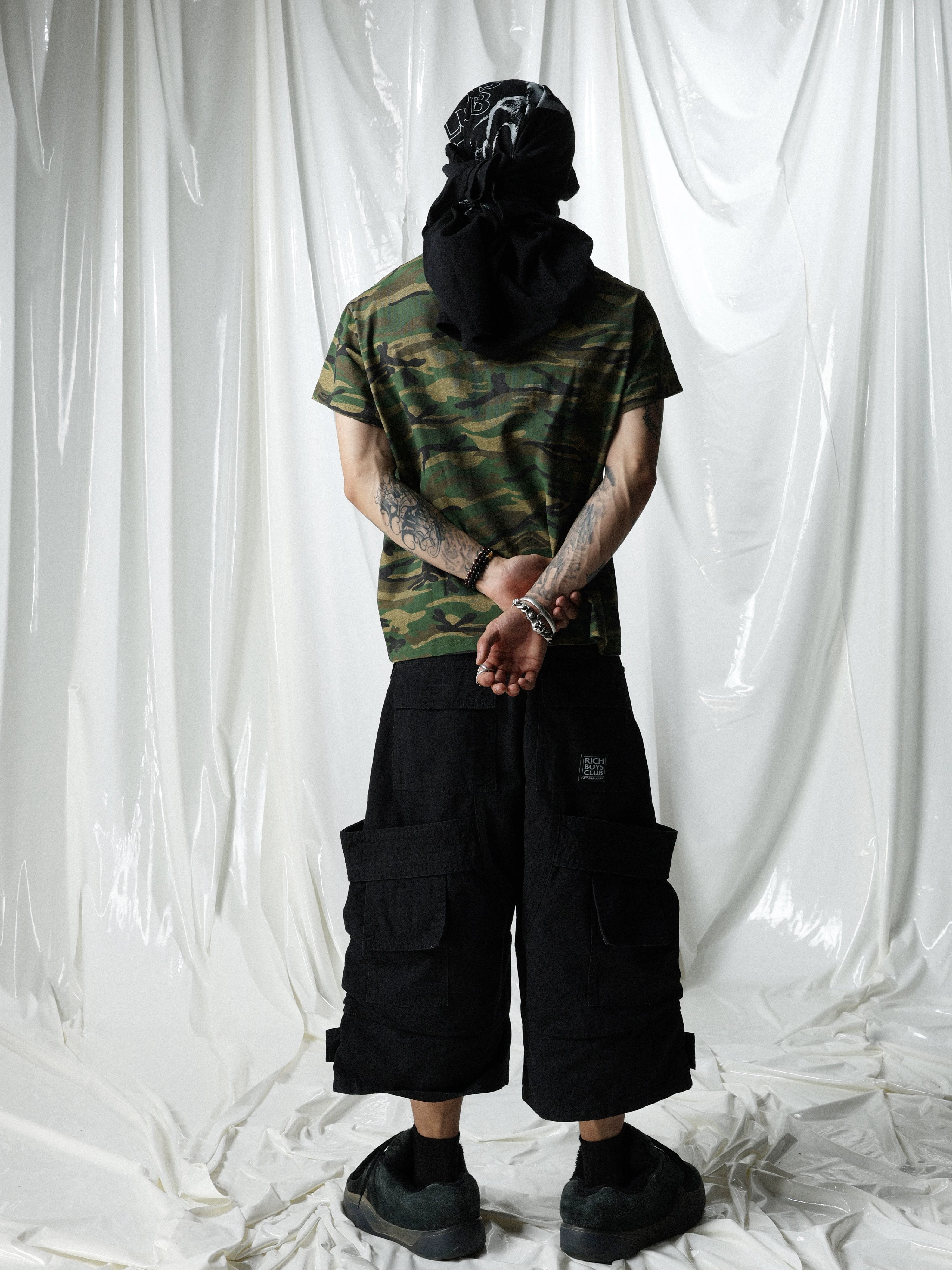 Olive Camo Crack Print Tee
