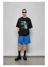 Pleated Metal Nylon Tech Cargo Shorts