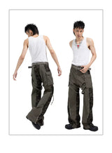Military Green Camo Cargo Pants
