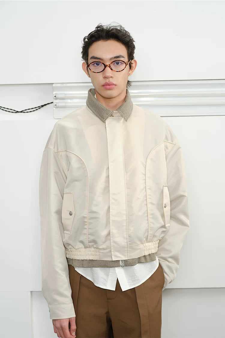 Houndstooth Harrington Jacket
