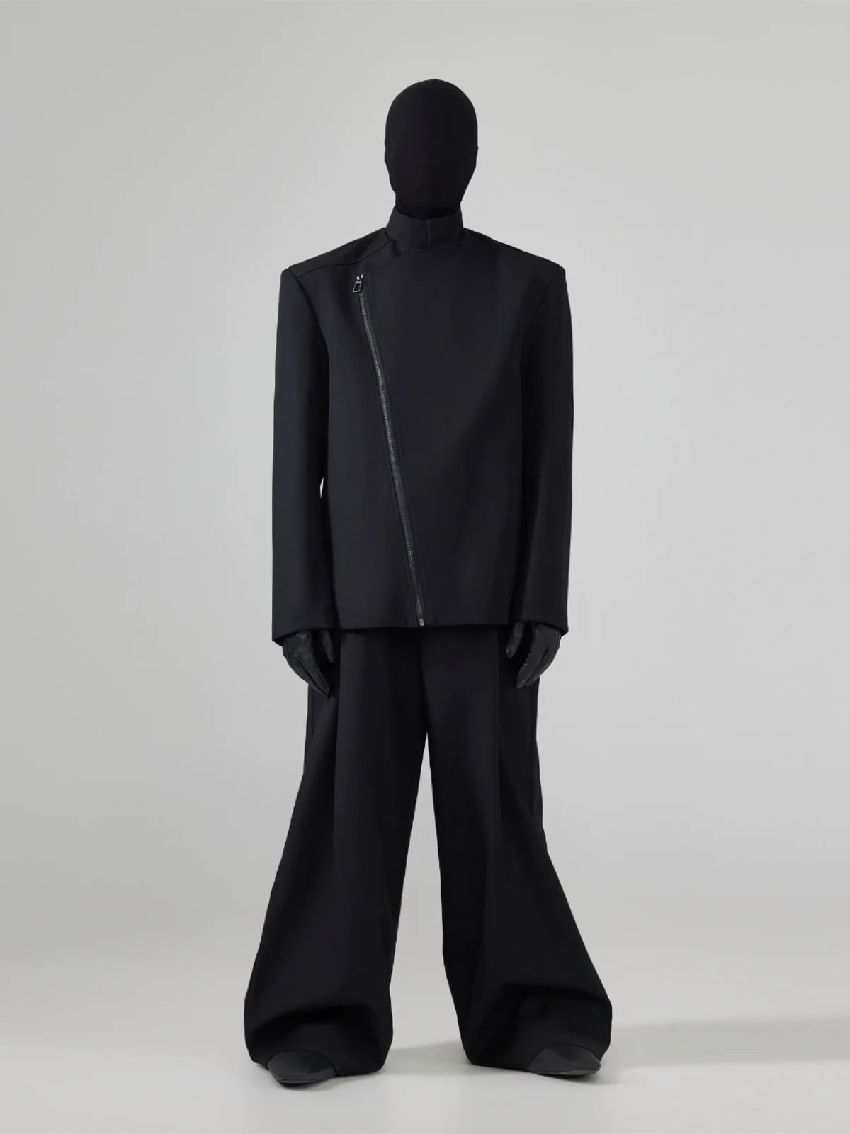 Black Loose Men's Suit Coat