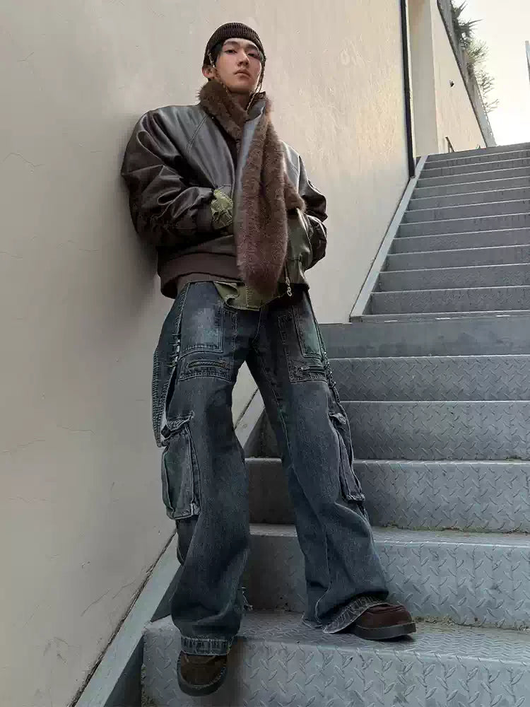 MA1 Flight Jacket Detachable Scarf Hood
