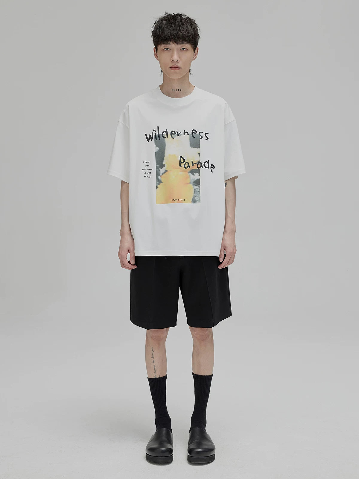 Graffiti Print Double Mercerized Tee