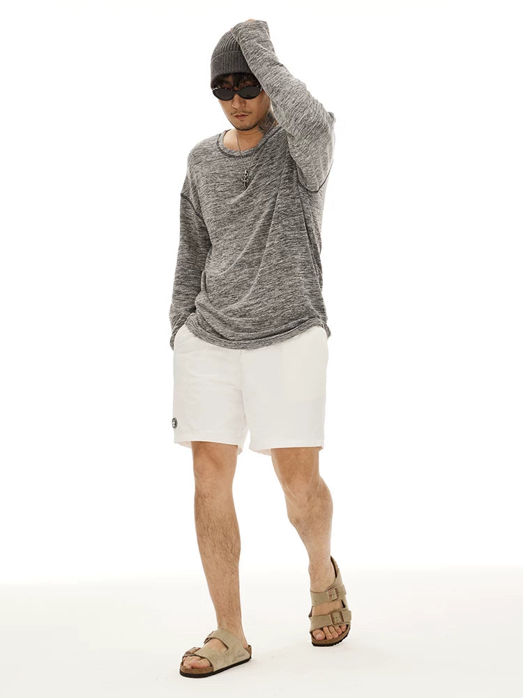 White Quick Dry Mesh Lined Shorts