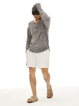 White Quick Dry Mesh Lined Shorts