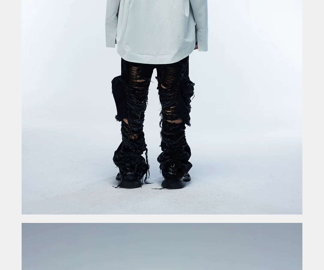 Couple's Loose Color-block Three-layer Collar Coat