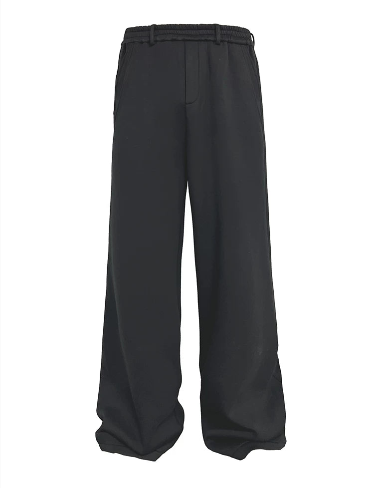 Flared Space Cotton Sweatpants With Pockets