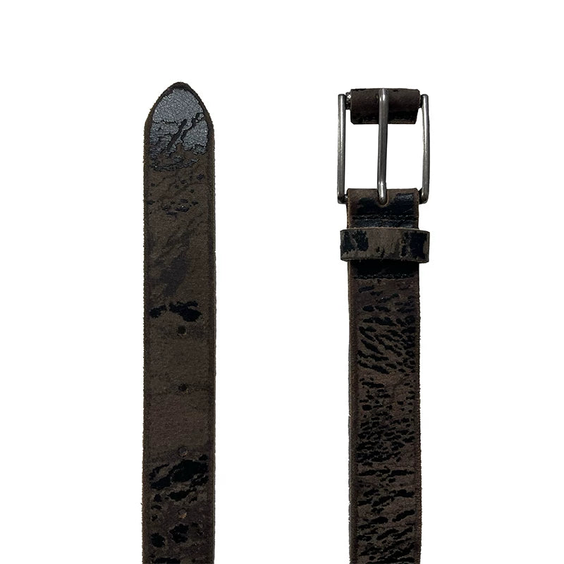 Vintage Cracked Full Grain Leather Belt