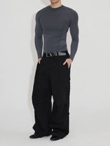 Lightweight Ribbed Knit Long Sleeve