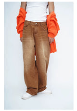 Men's Brown Vintage Wide Leg Jeans