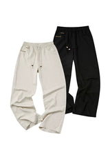 Drawstring Straight Leg Linen Lyocell Pants