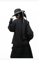 Wool Hat With Removable Ribbon Buckle
